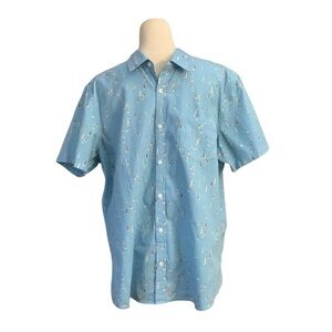 Wallin & Bros short sleeve collared button down shirt